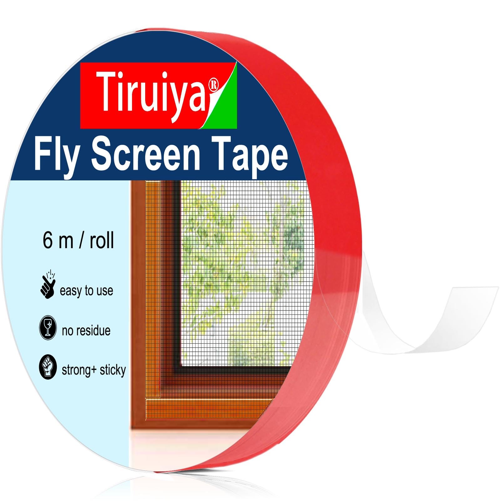 Nastro Adesivo Per Zanzariere Finestra - Fissaggio Sicuro Senza Residui, Alternativa Al Velcro