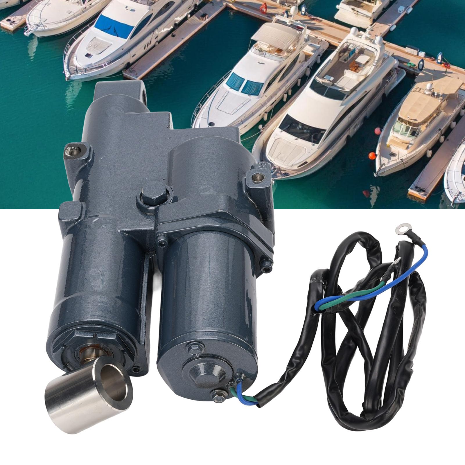 Qqmora Gruppo Rivestimento Inclinabile Fuoribordo Sostituzione Resistente per Motore Fuoribordo F60 F60TJRC da 60 Cavalli per Appassionati di in Lega di Acciaio