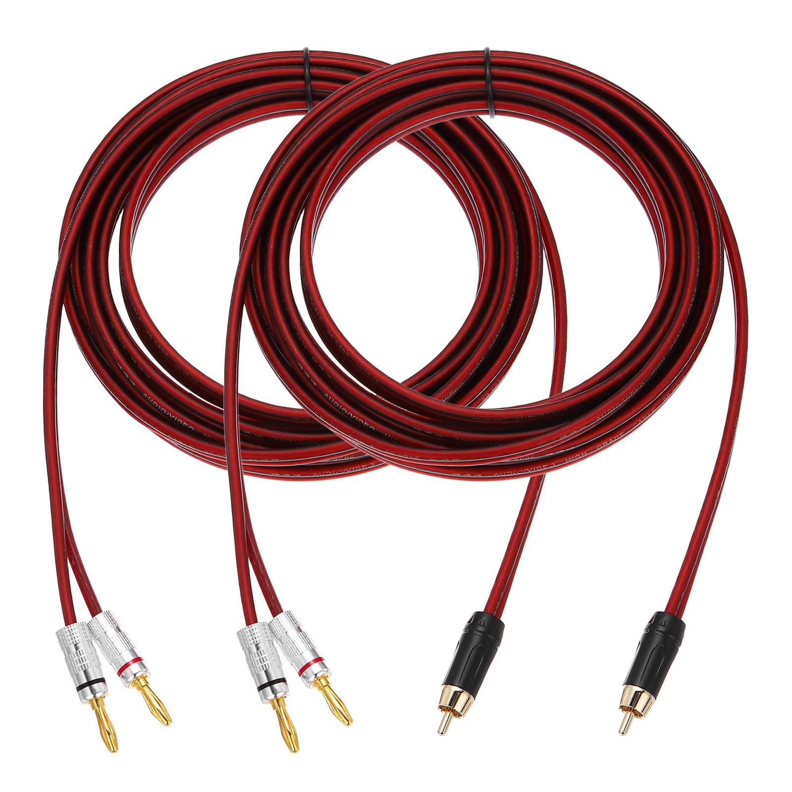 Cable divisor RCA a conexiones banana de 4 mm para instalar el cine en casa 7