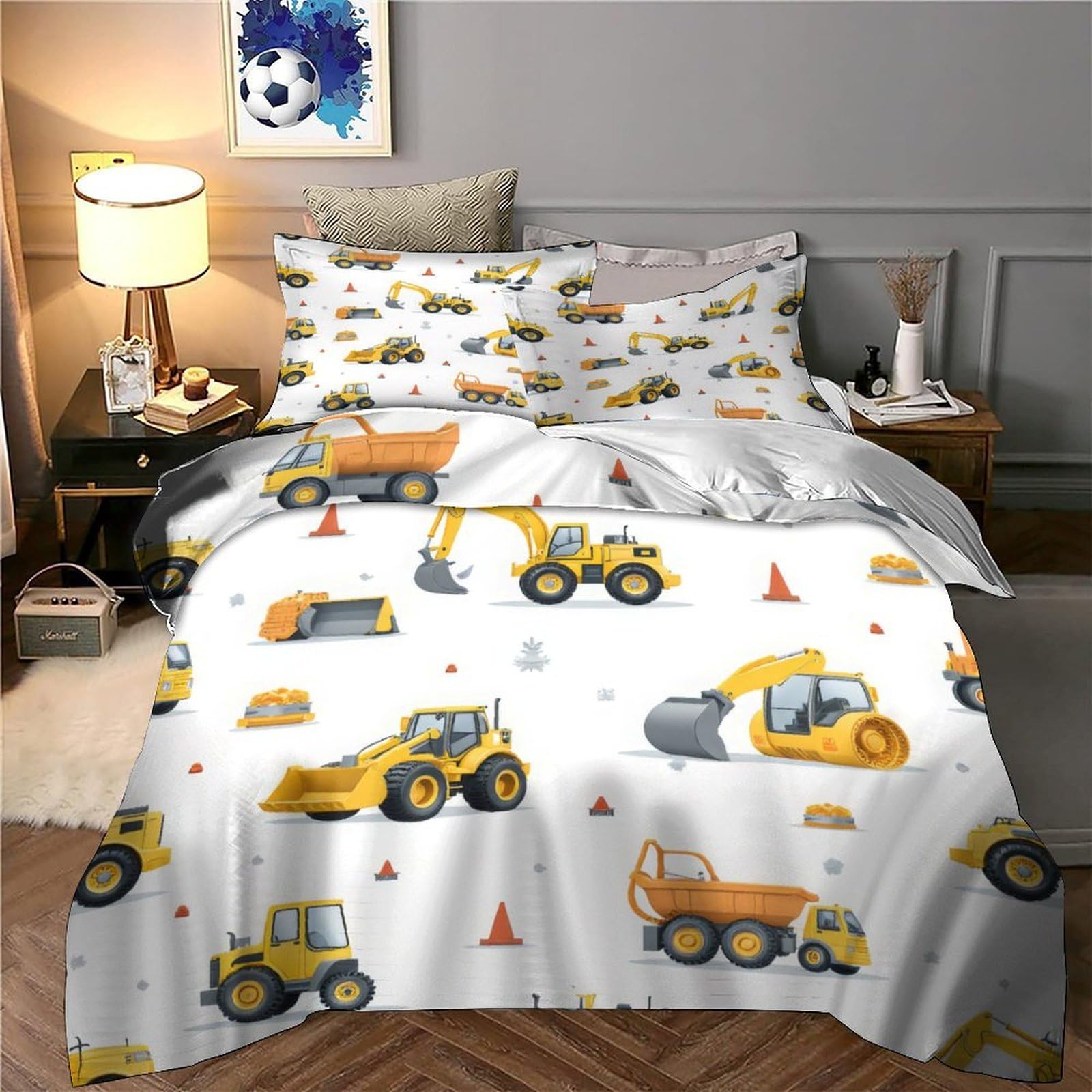 Kaffeezubehör mit Reißverschluss 3D Gedruckt 3 Teilig Gemütliche Wohnatmosphäre Bettbezug Mikrofaser Weich mit Kissenbezug Schlafkomfort for Erwachsene,Kinder,Mädchen,Jungen Super king（260x220cm）