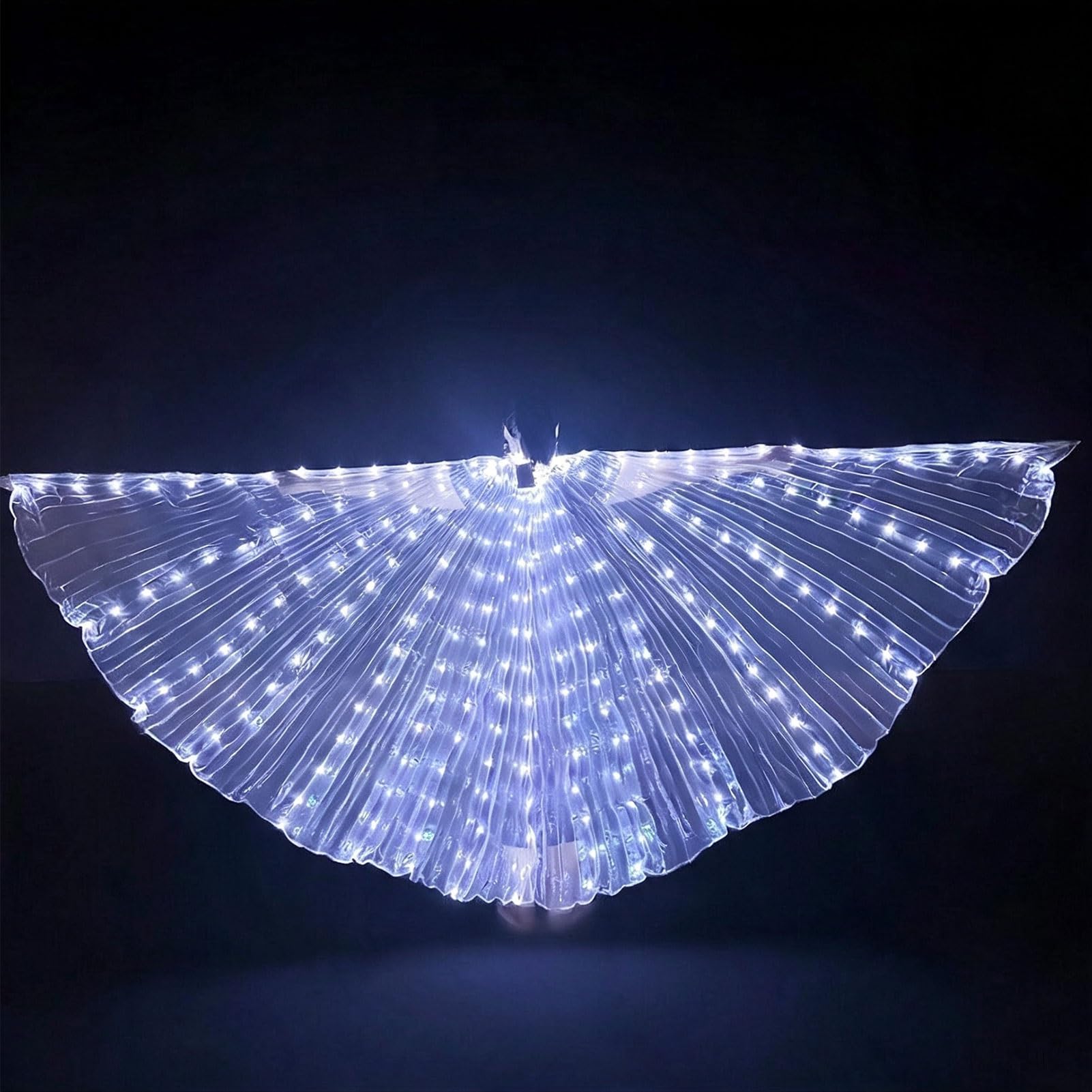 Disfraz Halloween Alas Led Mujer, Alas Ángel Brillantes Navidad