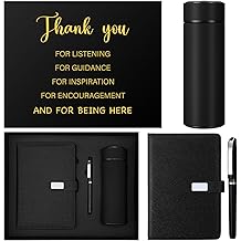 Christmas Employees Appreciation Gift Set for Men Women Employee Thank You Gifts Notebook Pen and Tumbler Thank You for Listening Gift for Coworkers Teacher Staff Nurse Lady Work Business