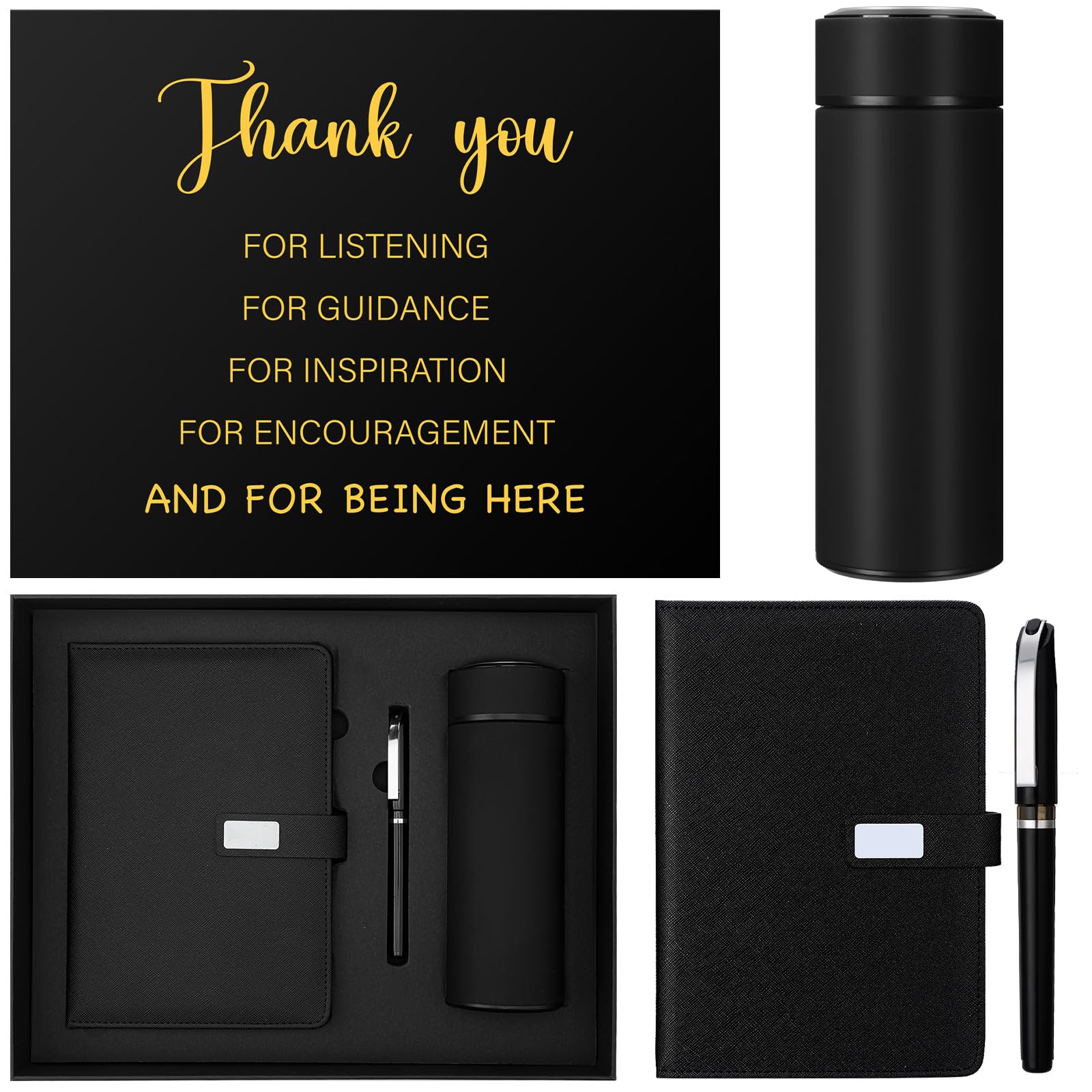 Gobelet isotherme et carnet de notes en coffret cadeau de remerciement - 8