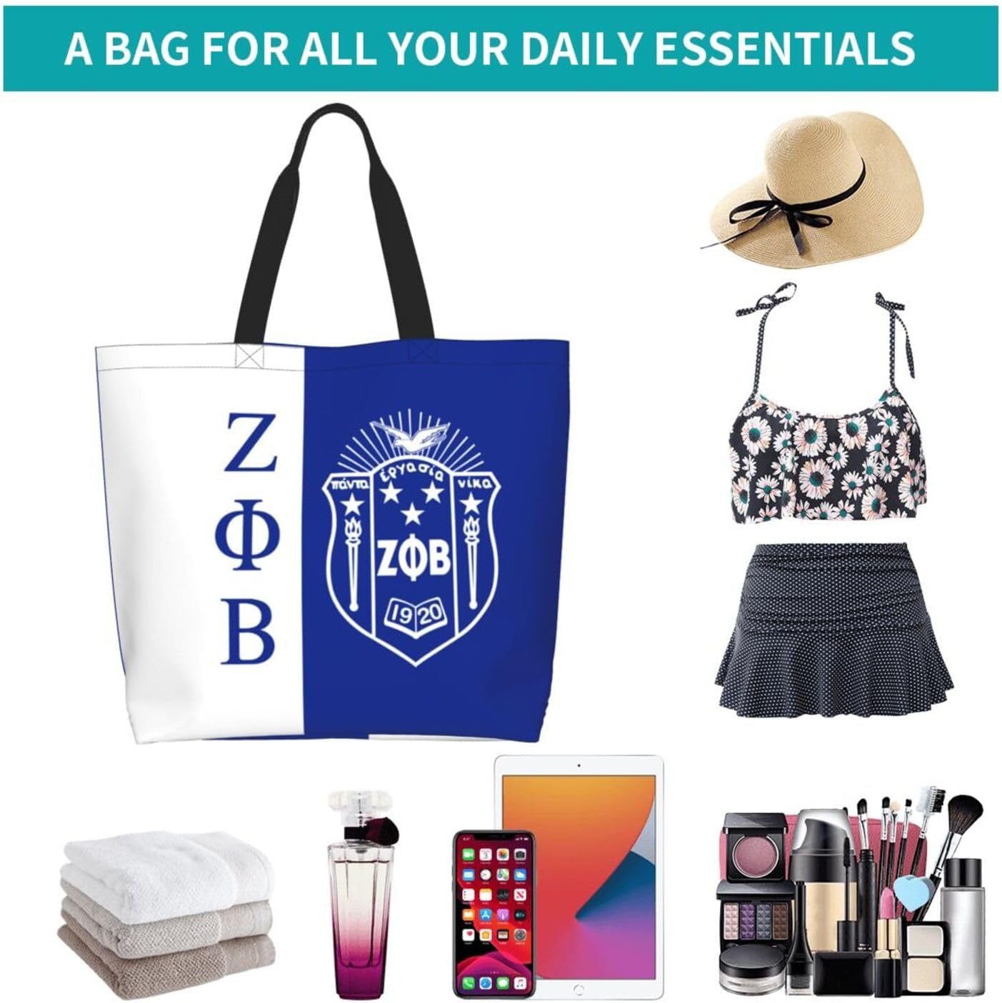 Tote Bag Fashion Large Capacity Handbag Waterproof Reusable Grocery Tote Bag - Image 7