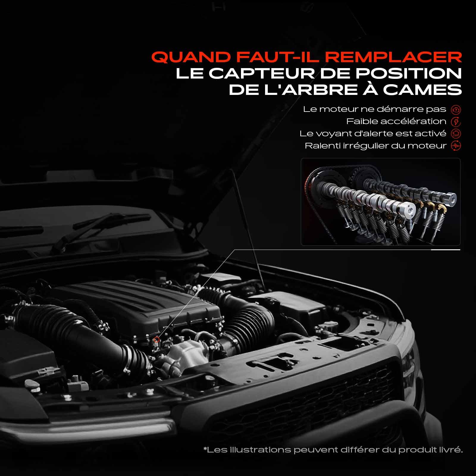 Frankberg Capteur de position d'arbre à cames 9688725080 | Compatible avec: ,Partner Fourgon/MPV K9,,,,,DS3