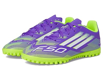 adidas Kids F50 Club Turf Cleats (Little Kid/Big Kid) Kids Shoes Purple Rush/White/Lucid Lemon : 1 Little Kid M, Synthetic