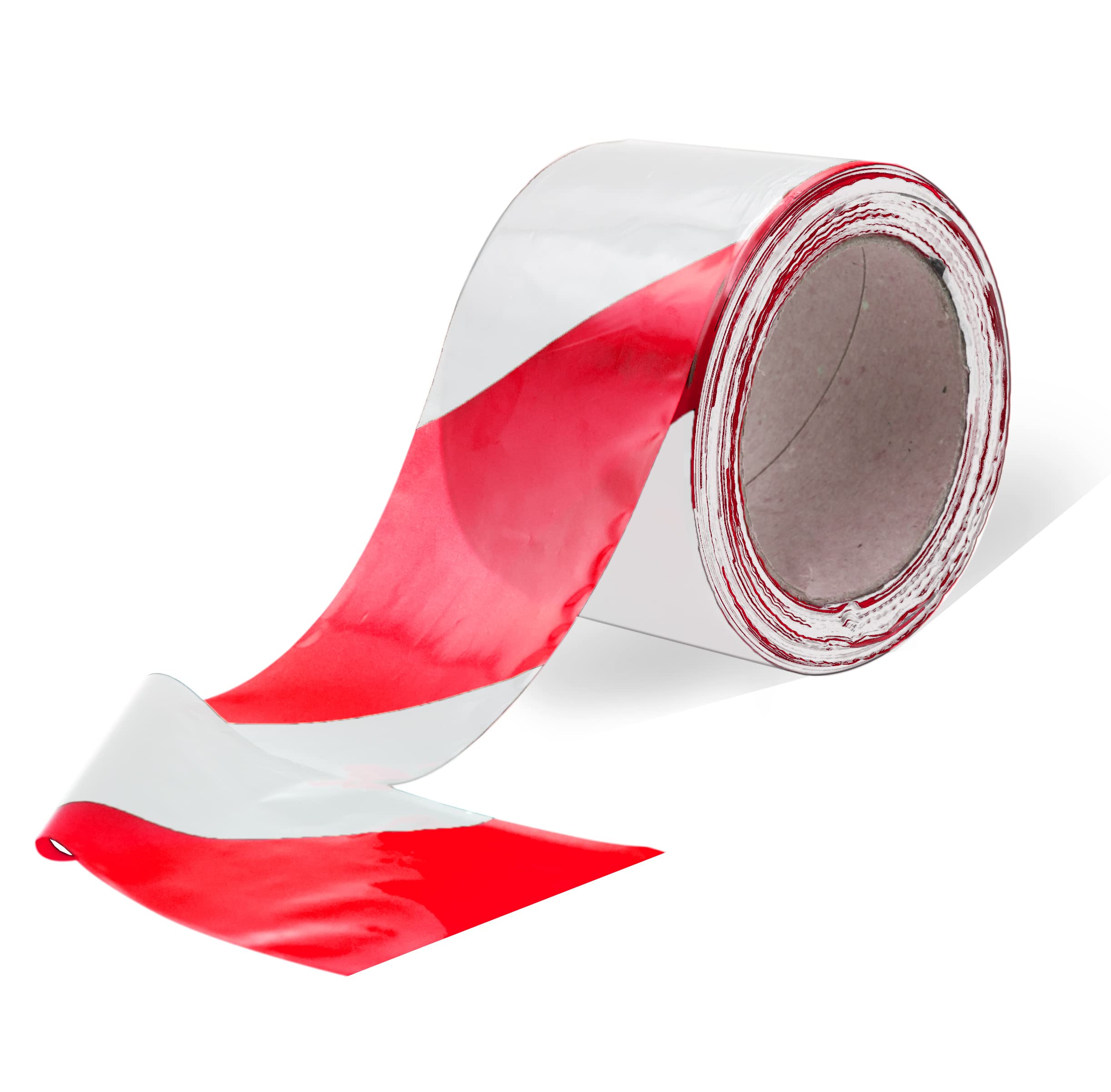 Nastro di segnalazione per delimitare zone, nastro segnaletico, sicurezza e avvertimento, nastro per segnaletica da 200 m - Ofituria (6 nastri, rosso/bianco)