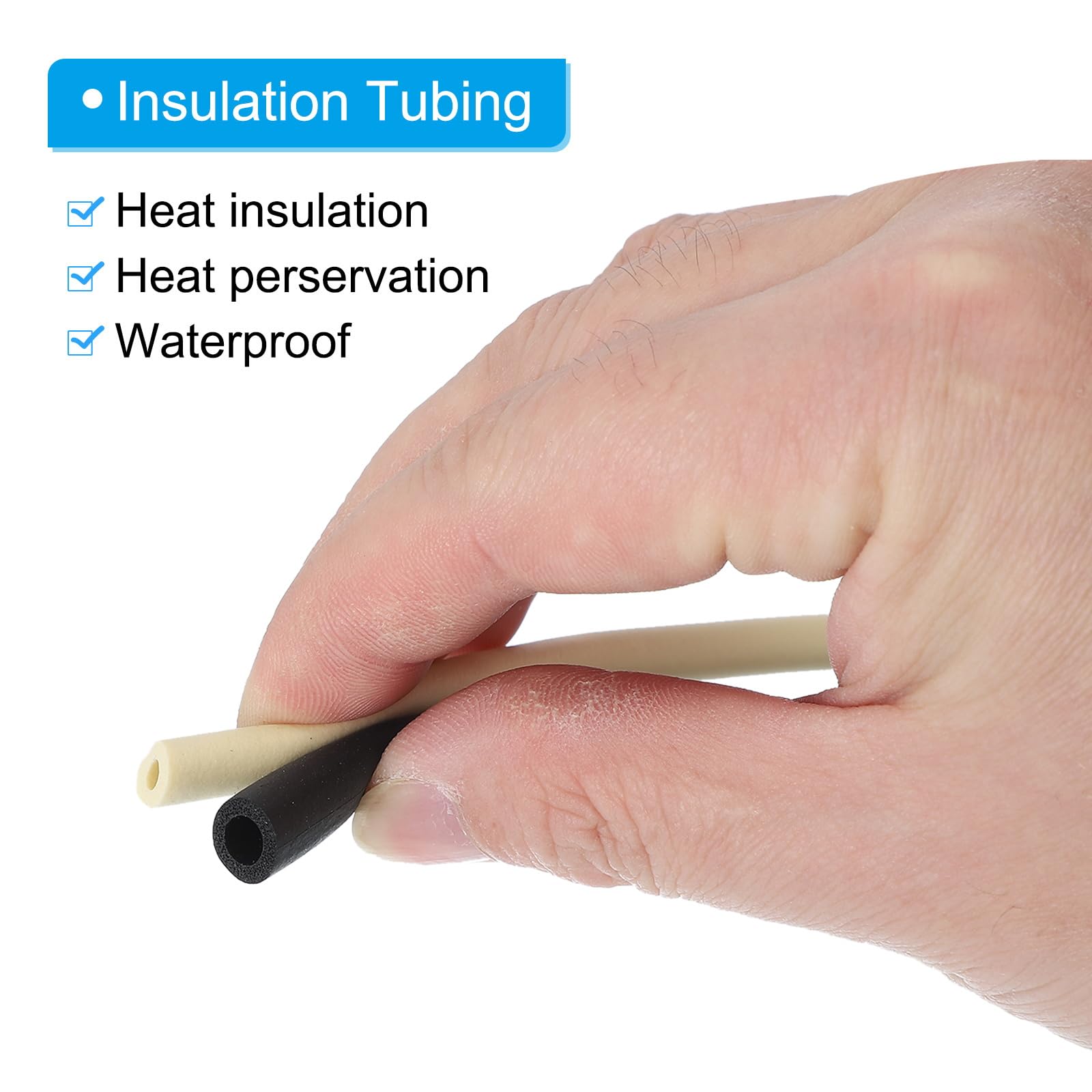 PATIKIL 3mm ID x 6mm OD x 1m Long Pipe Insulation Foam Tube - Image 3