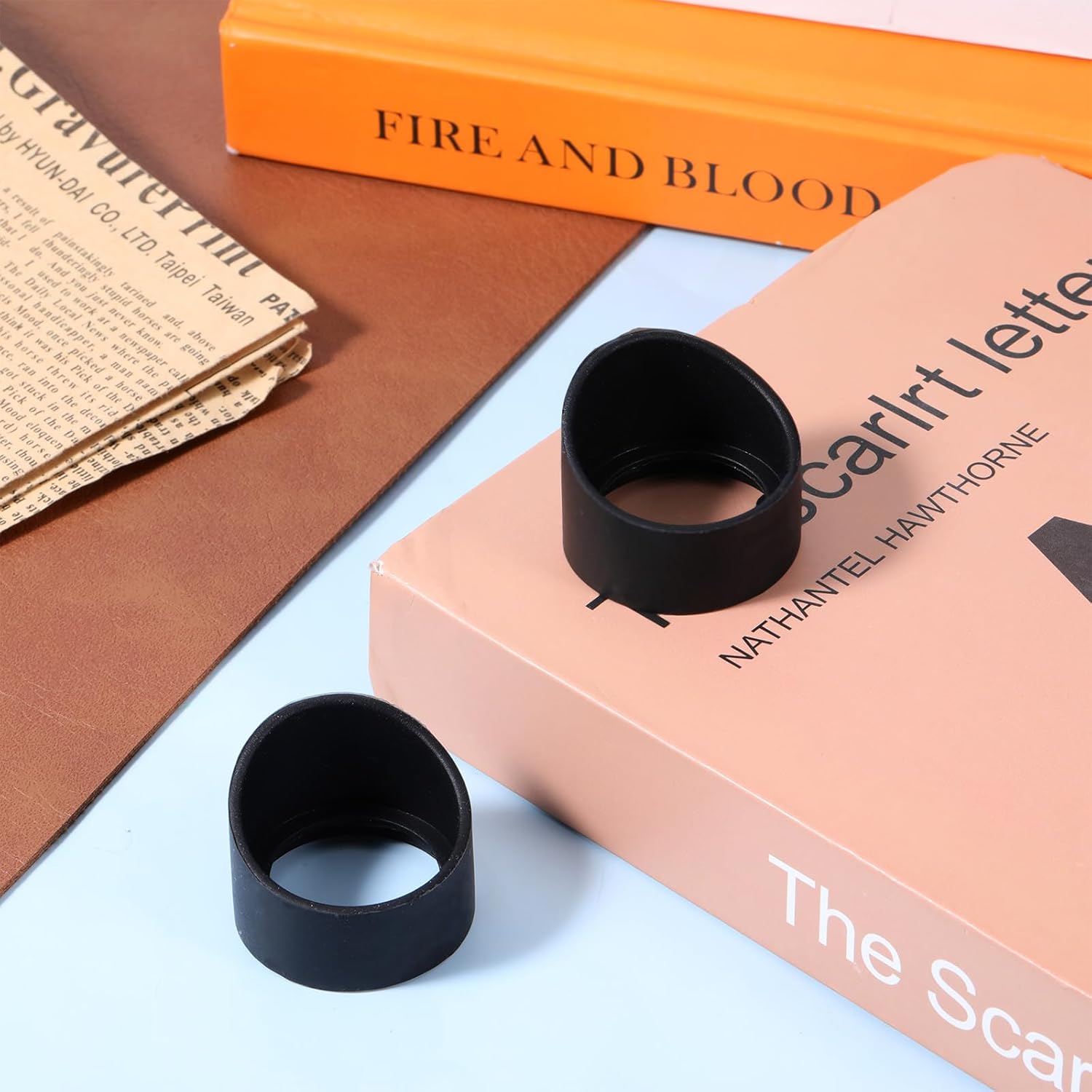 2Pcs Silicone Eye Cover Guards, Binocular Microscope Eyepiece Eye Cups for 32-35mm, Eyepiece Eye Cup Soft Silicone Eyepiece Cover, Replacement Accessories