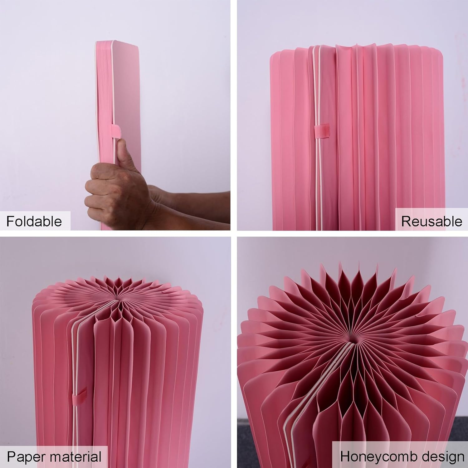 Foldable Cardboard Columns Display Stands - Wedding Centerpiece Roman Pillars, Engagement & Birthday Party Cylinder Pedestals (11.8x23.62in) - Durable, Easy to Assemble