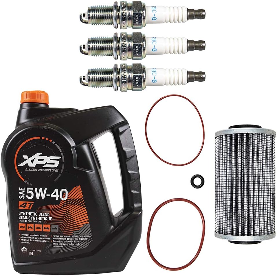 Sea Doo 300HP Oil Change Kit W/Filter O Rings & Spark Plugs RXPX RXTX GTX 300