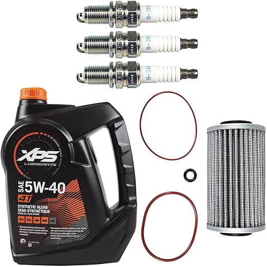 Sea Doo 300HP Oil Change Kit W/Filter O Rings & Spark Plugs
