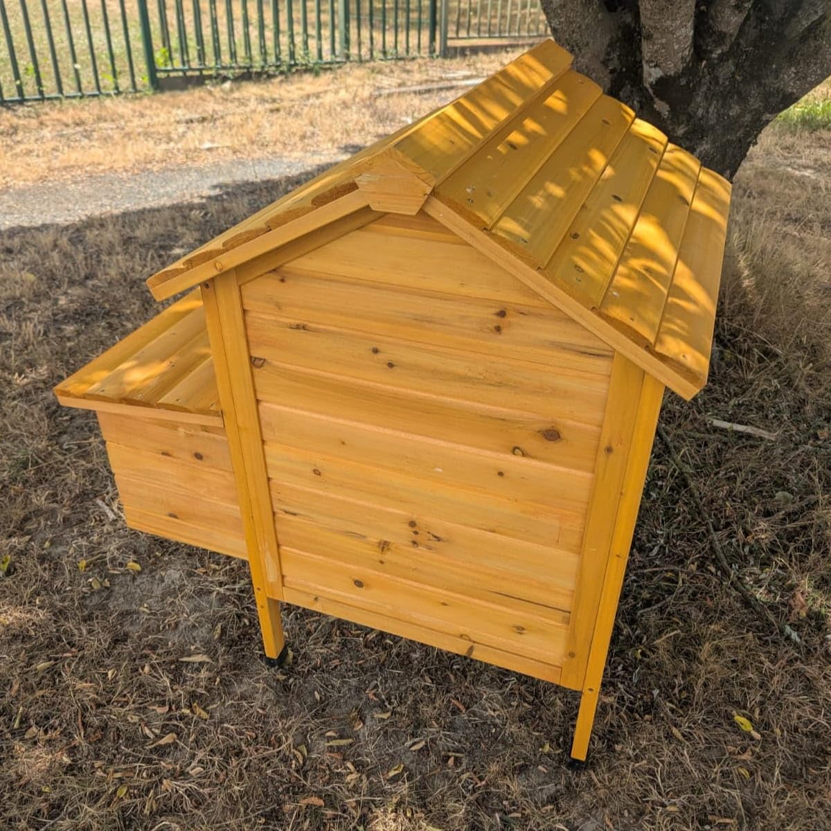Animal Valley - Gallinero Cémani S - Madera - 80 x 70 x 93 cm - Talla S - Beige - para 2 gallinas