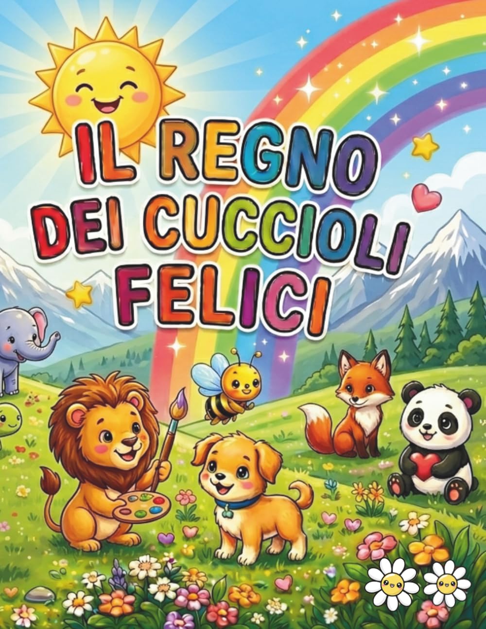 "Il Regno dei Cuccioli Felici": Libro da colorare per bambini