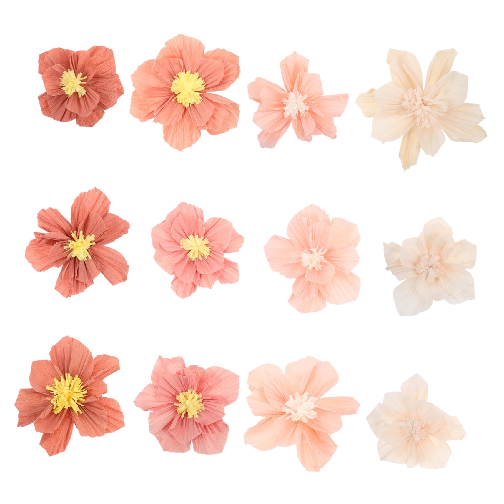 Fleurs artificielles papier décoratives et compositions murales