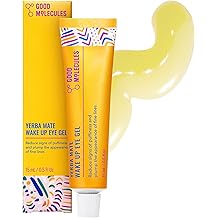 Good Molecules Yerba Mate Wake Up Eye Gel - Hydrating Under Eye Gel Cream with Hyaluronic Acid and Caffeine - Target Dark Circles and Puffiness - Skin Care for Face
