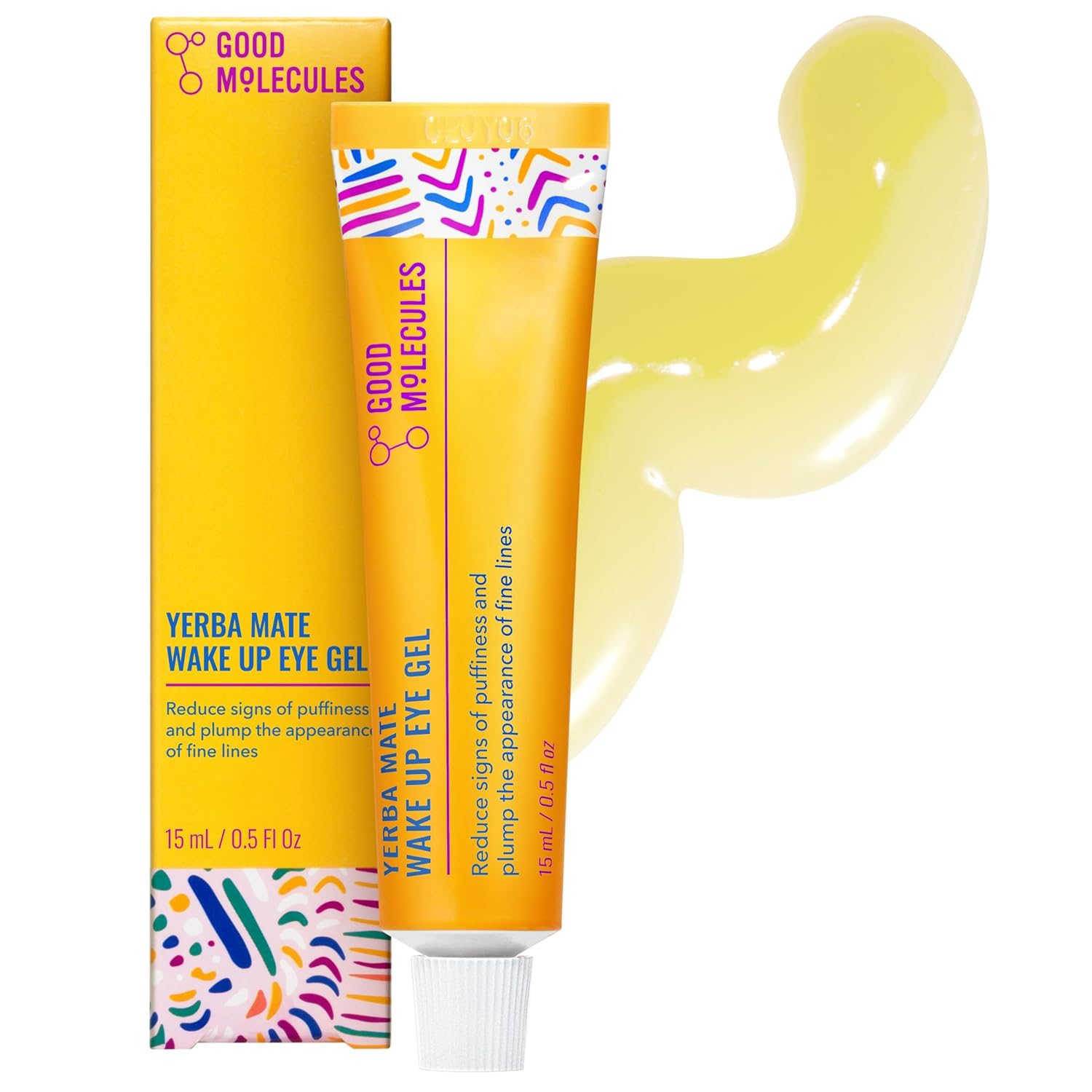 Revitalizing Eye Gel with Yerba Mate, Hyaluronic Acid, and Caffeine – Hydrating, Soothes Puffiness and Reduces Swelling – Facial Skincare Product