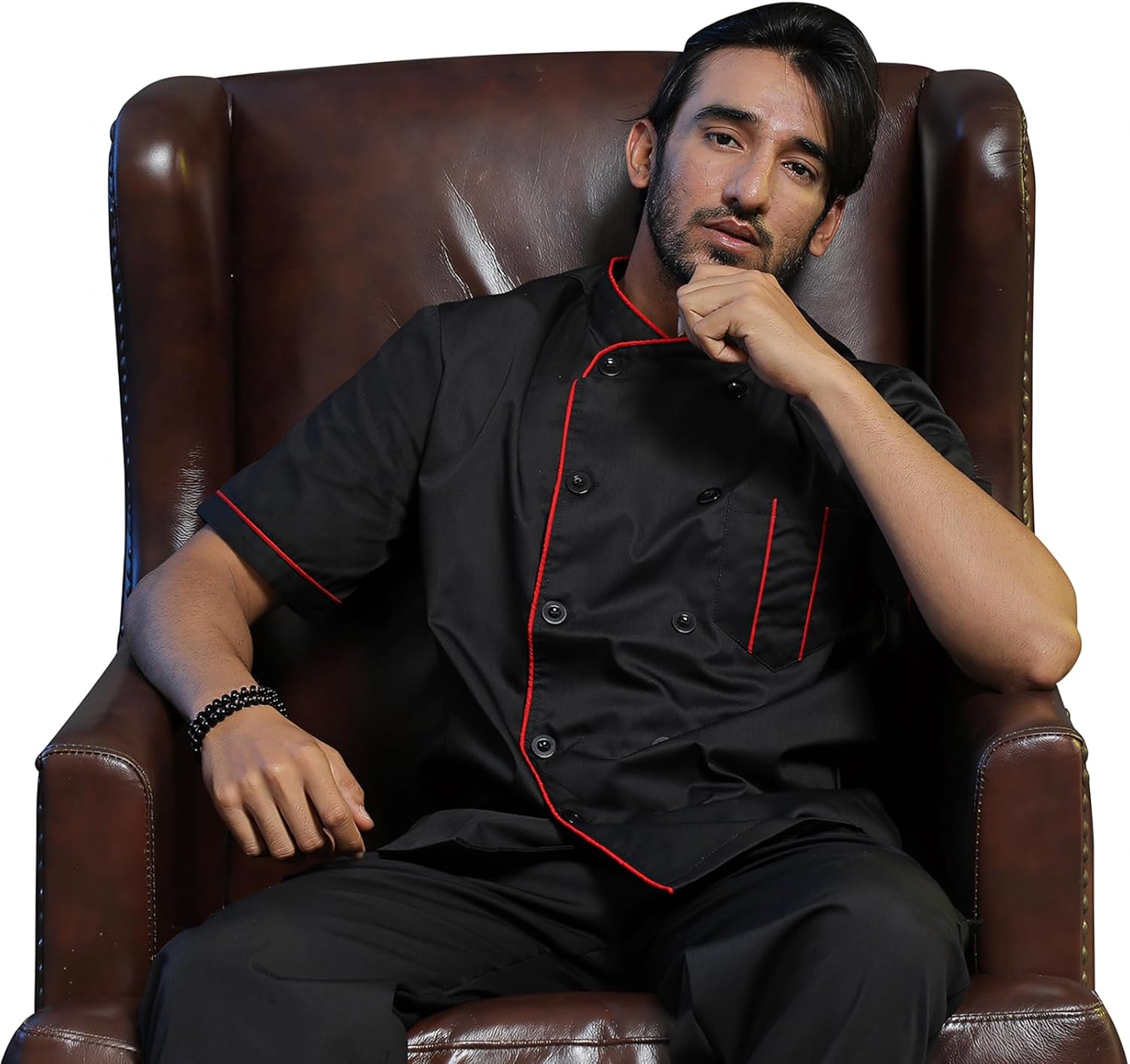 TopTie Unisex Short Sleeve Chef Coat Jacket - Image 6