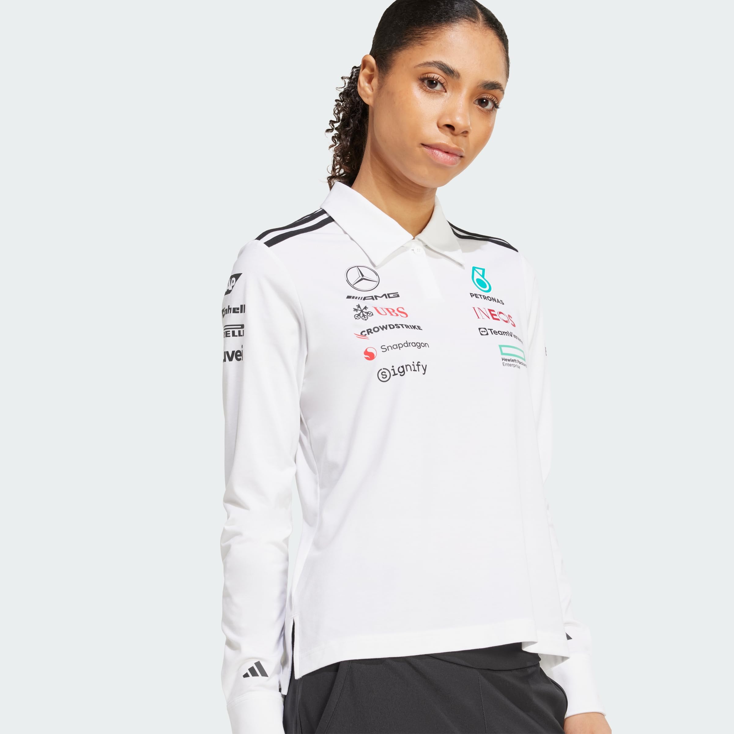 Adidas Mujer Mercedes - AMG Petronas Formula One Team Team Polo Long Sleeve Women