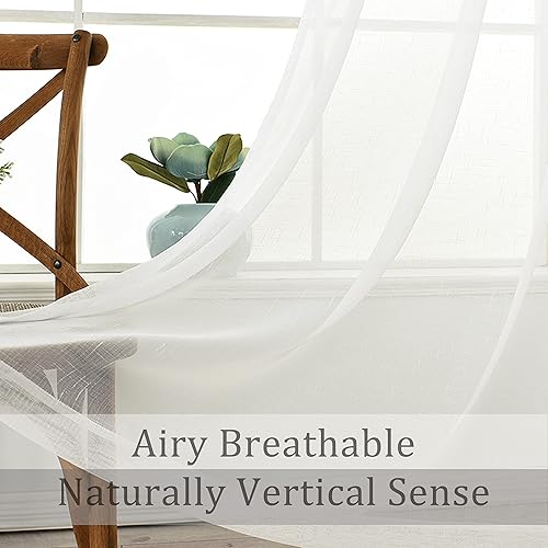 Miniatura 2 de Paneles de cortina de lino