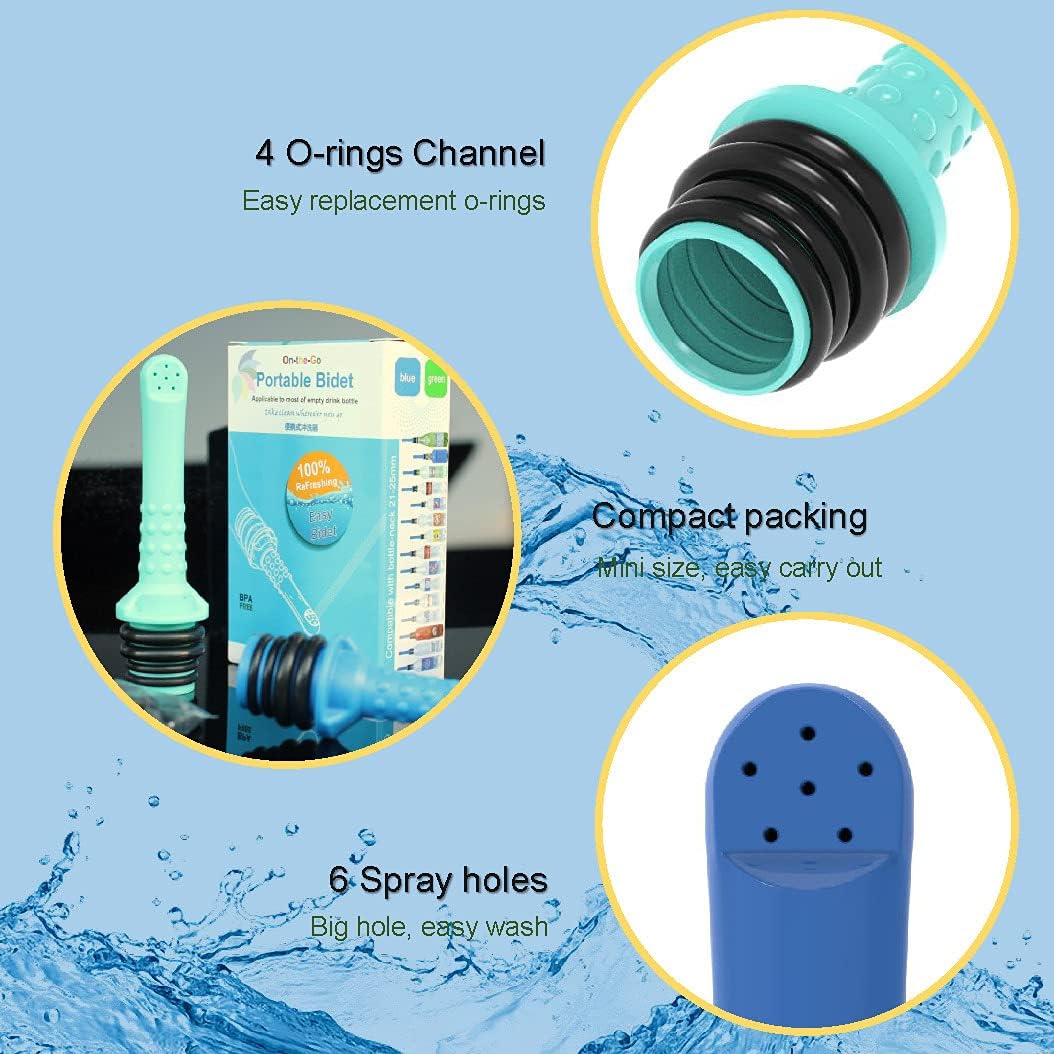 3pcs Portable Bidet for Toilet or Travel, Compatible with Every Bottle, Ecological, Mini, Elderly, Sprayer, Bio, Personal, Handheld, Personal Hygiene Care for Toilet or Washing