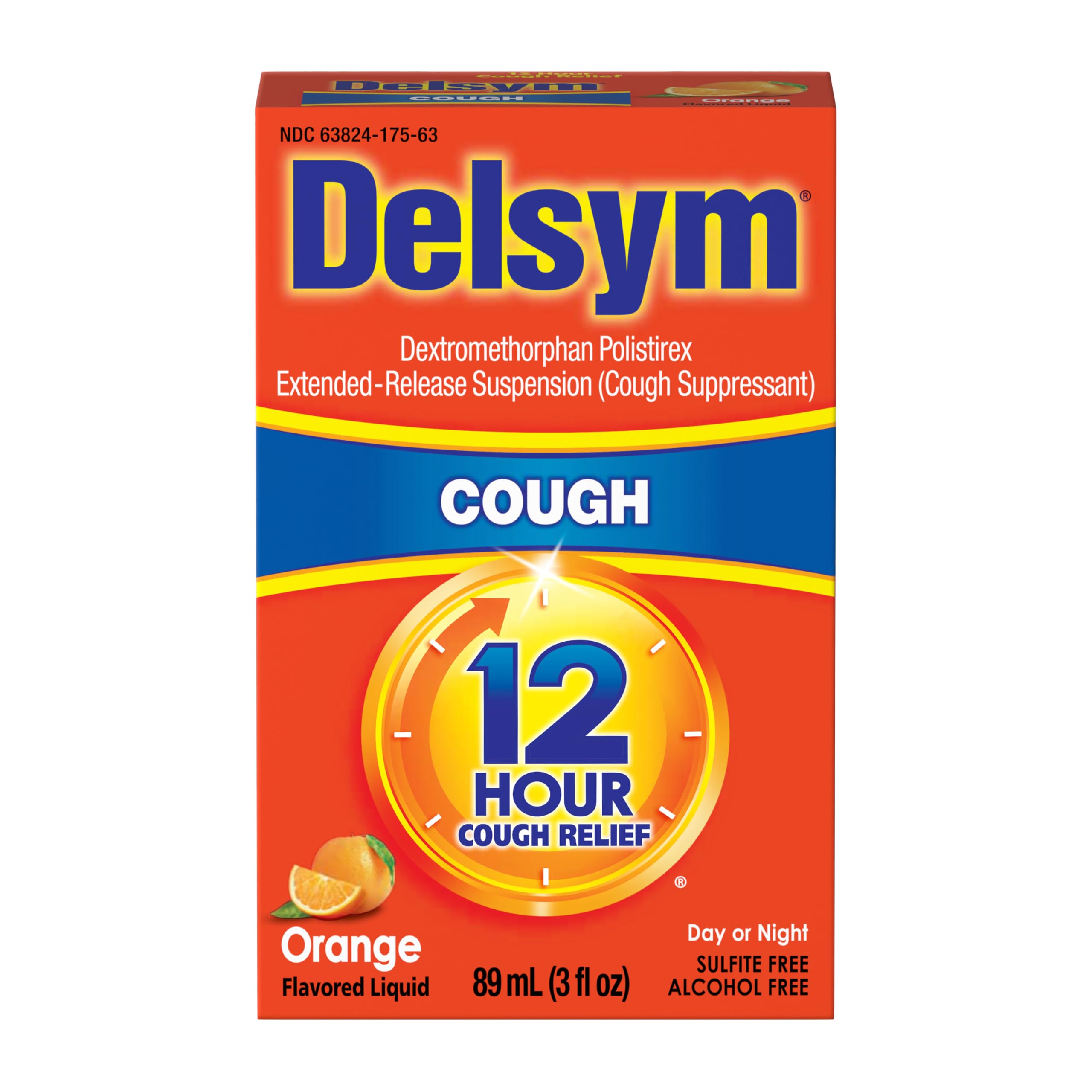 Delsym Cough Relief Medicine, Powerful Cough Relief for 12 Good Hours