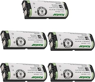 Kastar HHR-P105 Battery (5-Pack), Type 31, NI-MH Rechargeable Cordless Telephone Battery 2.4V 1000mAh, TEL0014, TEL-0014