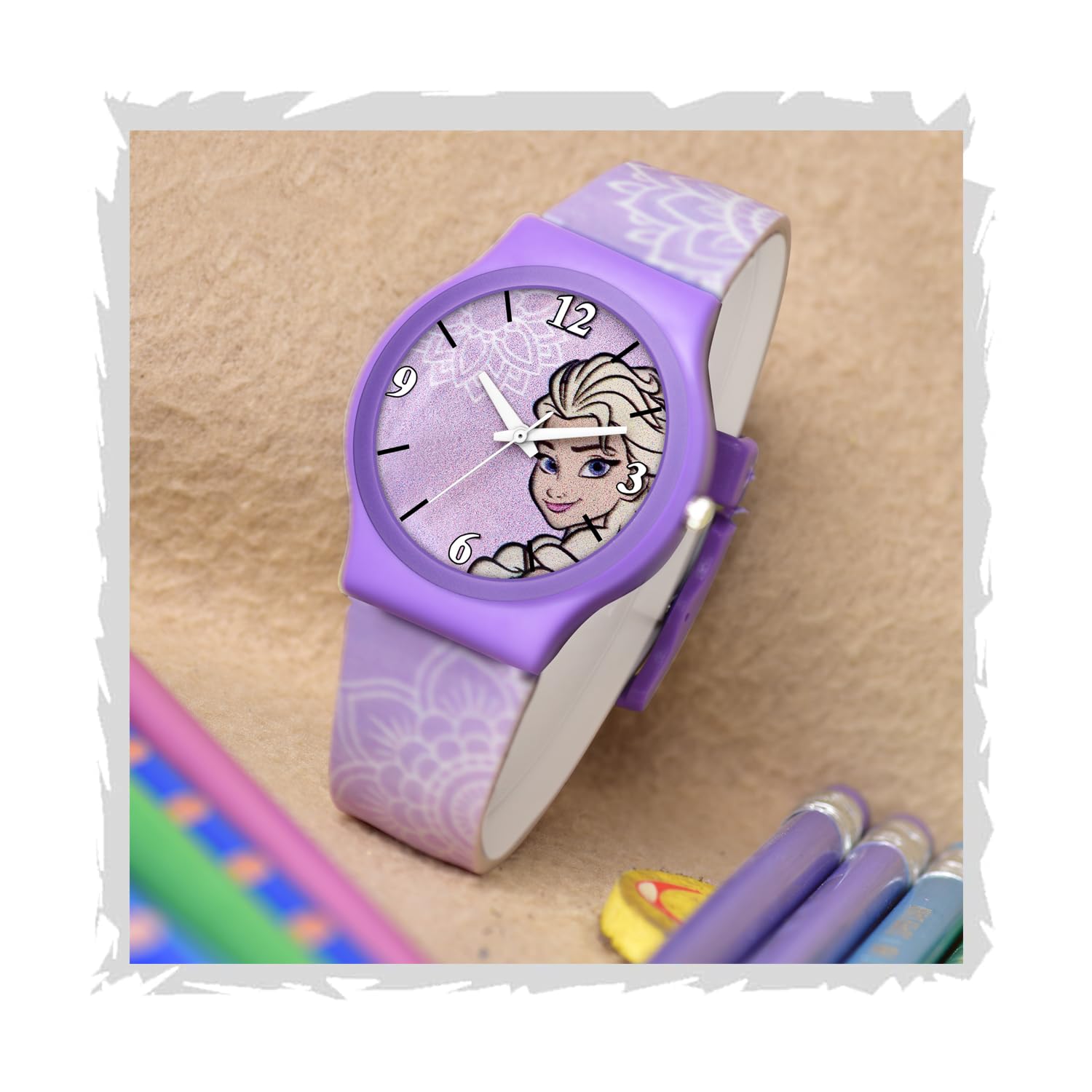 Shocknshop Nylon Analog Round Dial Child Kids Cute Cartoon Children Watch For Boys & Girls -Mt70106 (Princess Purple), Band_Multicolor (B0D941S5D4) Amazon Price History, Amazon Price Tracker
