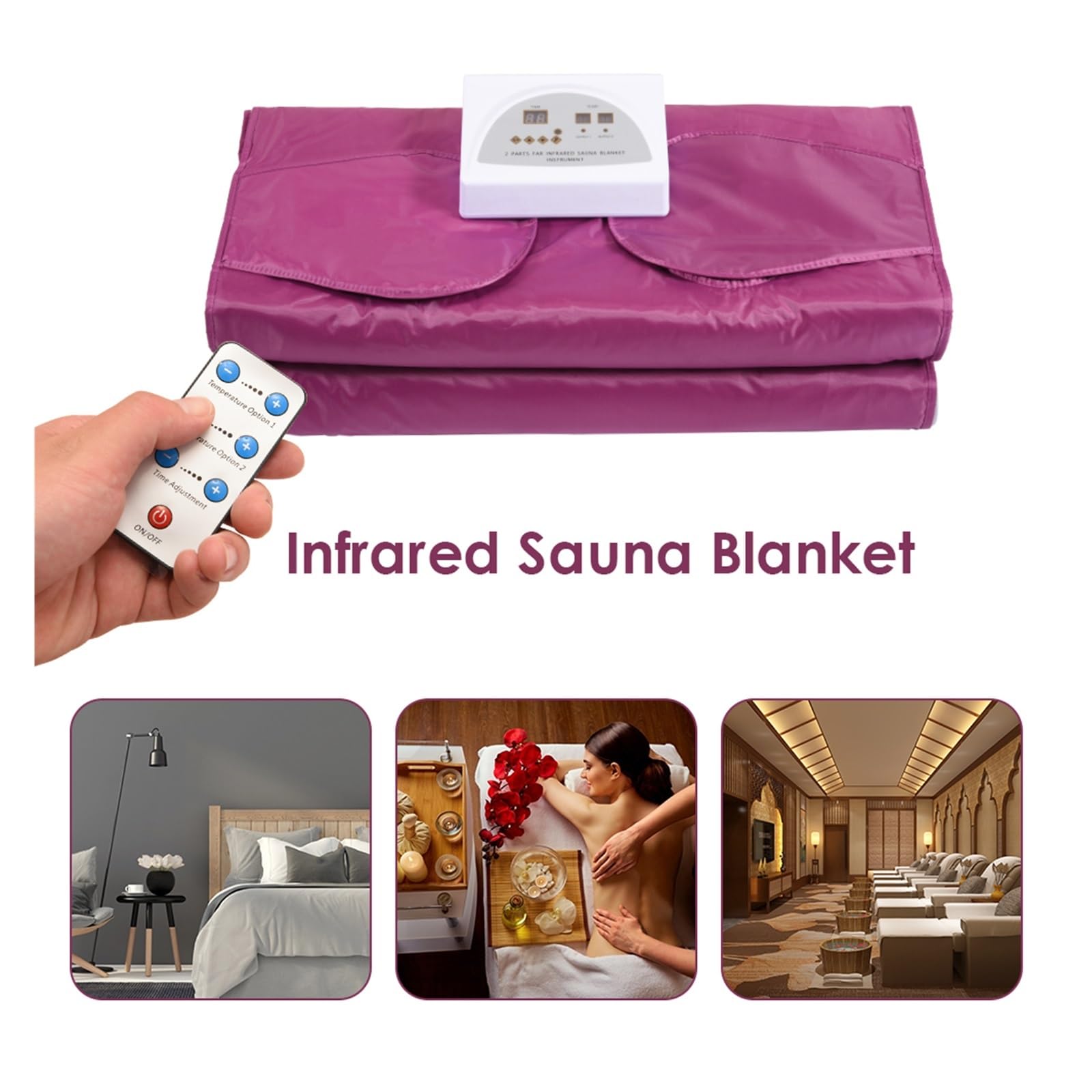 Coperta for Sauna a infrarossi aggiornata Che dimagrisce bruciando i Grassi, Coperta riscaldante for Sauna for Perdere Peso Detox Home Spa,Sessioni di Sauna a casa