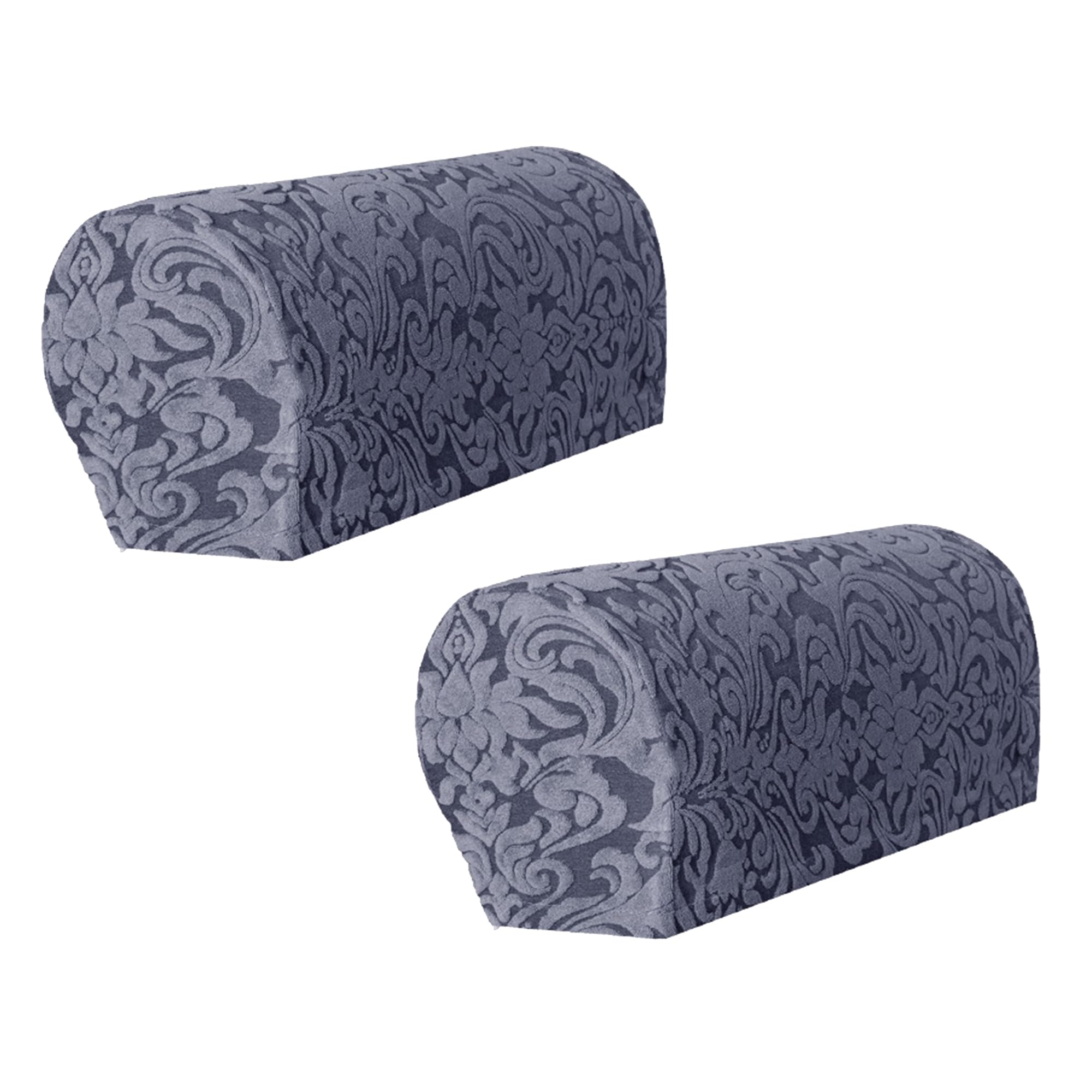 Xieminle Dark Grey Sofa Armrest Cover, Set Of 2/4/6 Stretch Armchair Arm Covers, Furniture Slipcovers For Arms Headrest, Polyester Chair Arm Caps For Furniture Protector (2Pcs,)