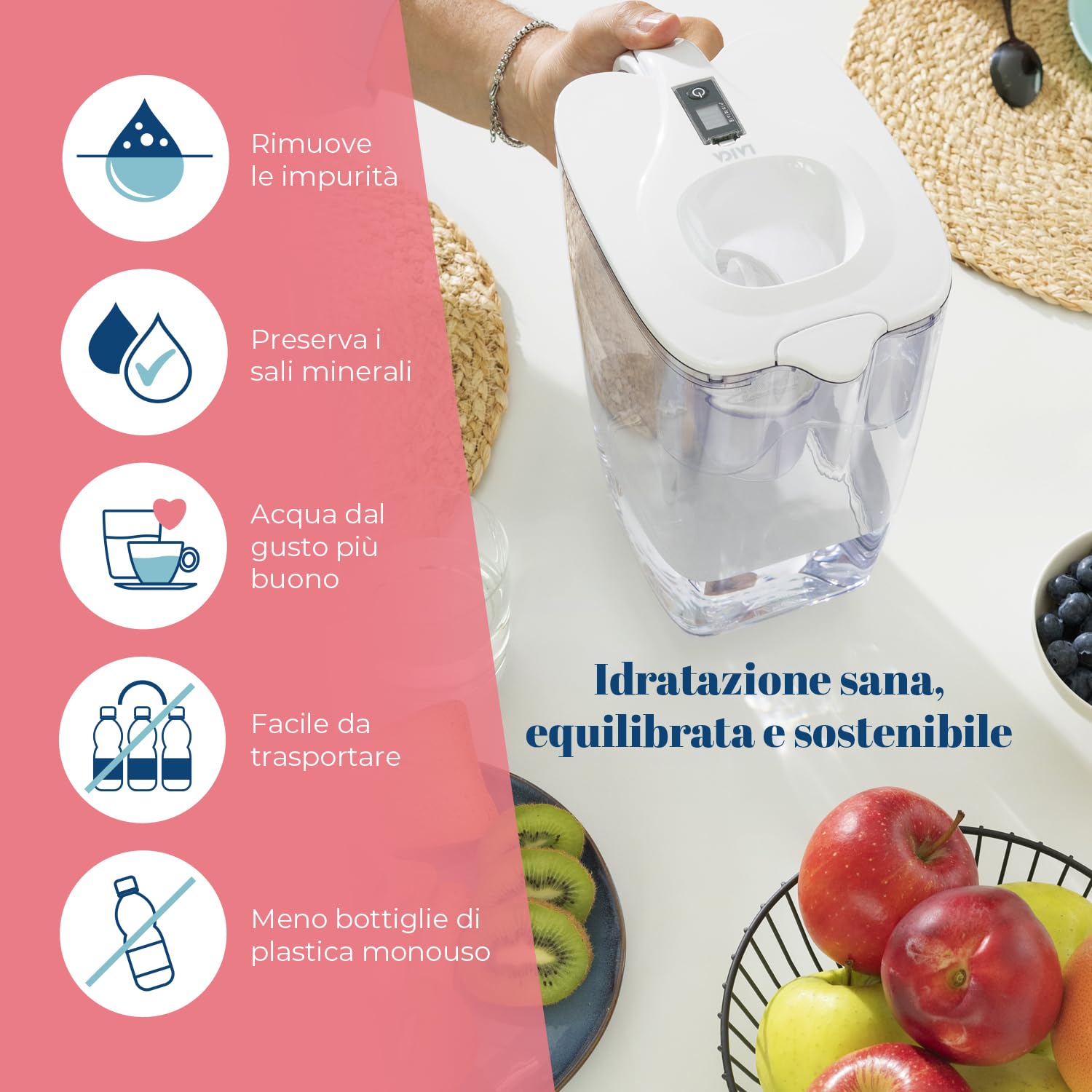 Laica Milan XXL dzbanek filtrujący 3,7 l, biały, 3,7 l