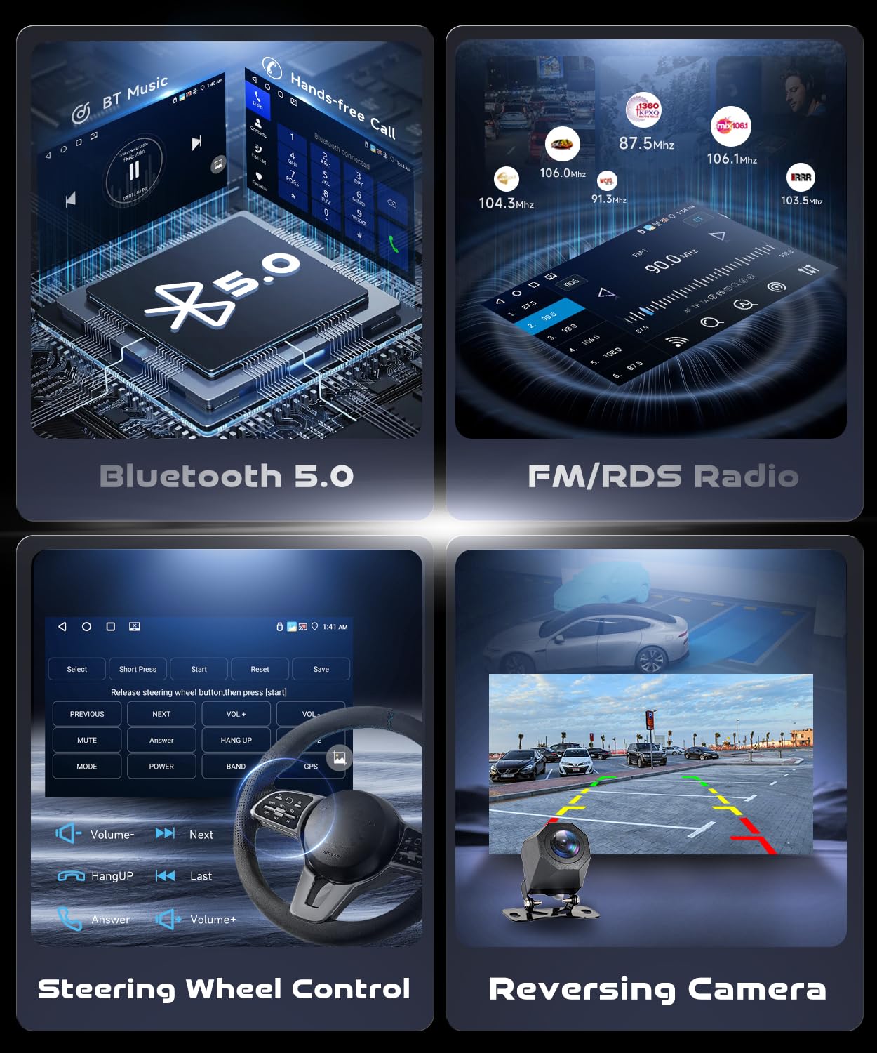 VECHTEL 4G+128G Autoradio Android 15 per FIAT 500X 2014-2020, 9'' In-Cell HD Schermo Tactile co Carplay Android Auto senza Fili, Stereo Auto Supporto GPS Wi-Fi USB Bluetooth Radio FM RDS Retrocamera