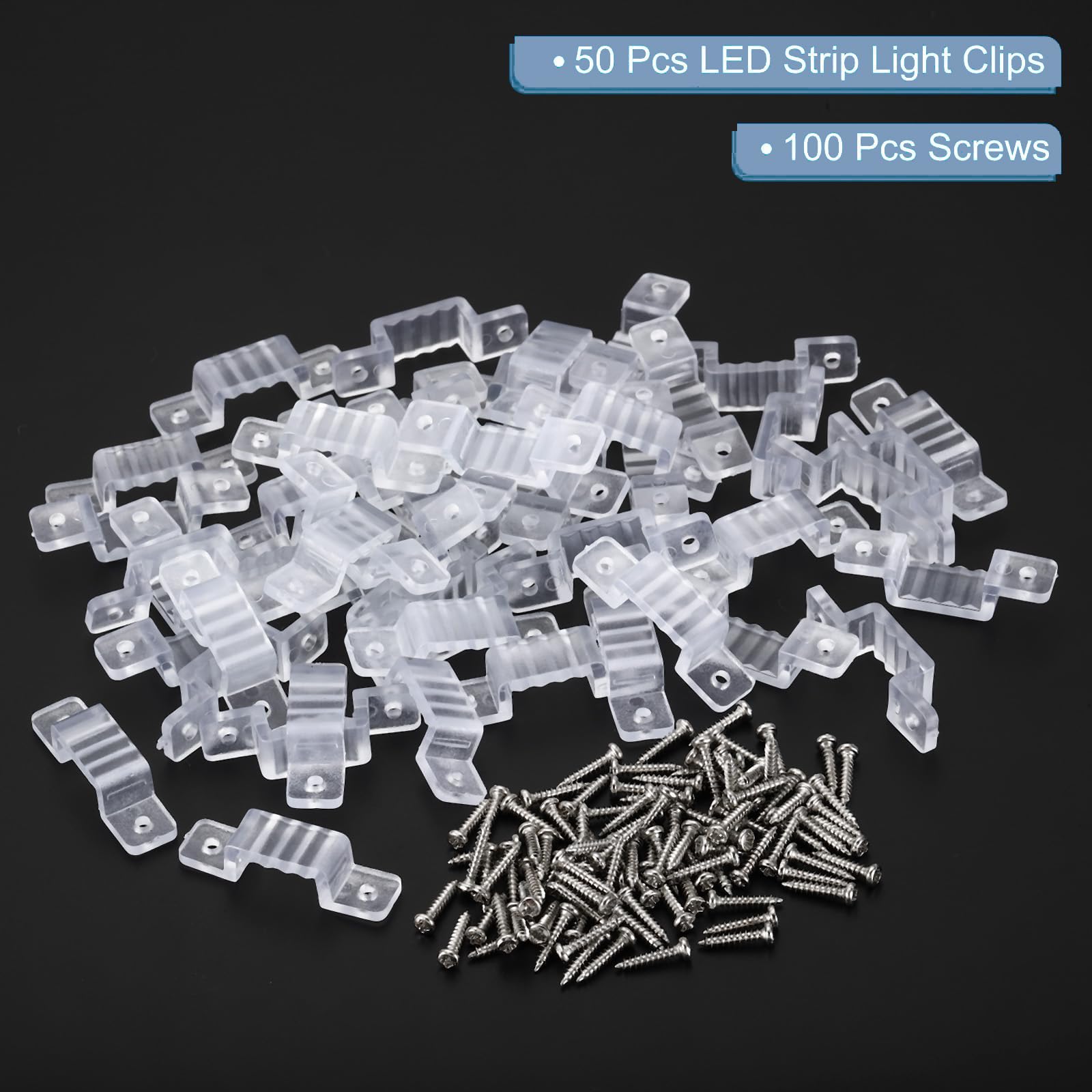 TOP-VIGOR 50Pcs LED Strip Light Clips - Image 3