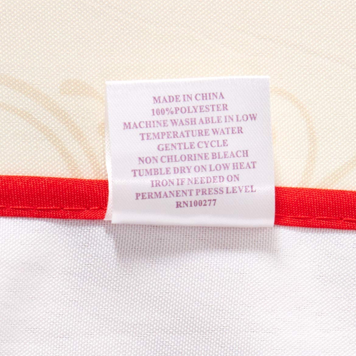 Violet Linen Manteles de Tela Estampada de poliéster, Marfil, 60 x 105 Pulgadas