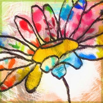 ArtExpert Daisy Show I by Taylor Greene - 12x12 Art Print Poster