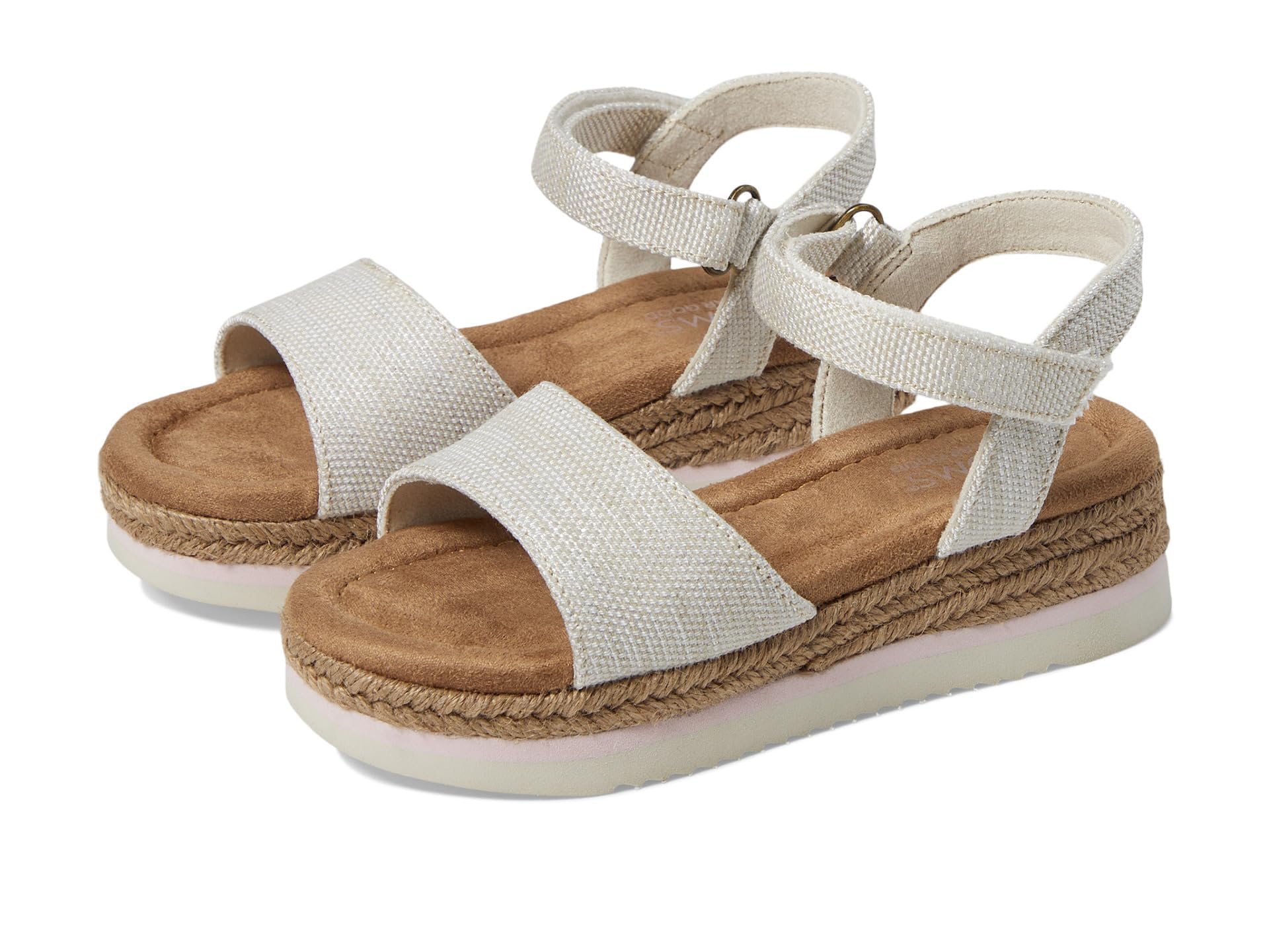 TOMS Women's Eco-Friendly Sandals with Mid-Height Wedge and Comfortable Fit