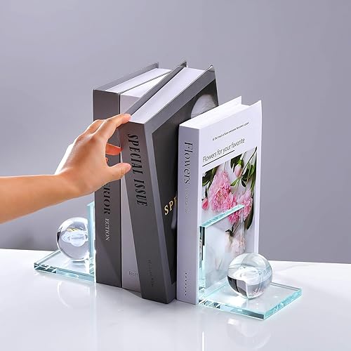 Miniatura 8 de K9 - Sujetalibros decorativos antideslizantes con diseño de ángel de la guarda de cristal dorado