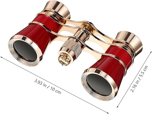 Miniatura 2 de Lentes de ópera de 3 x 25 pulgadas, mini binoculares compactos, ligeros, anteojos de teatro con cadena para adultos, niños, mujeres, teatro, ópera