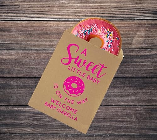 Miniatura 2 de A Sweet Little Baby is on The Way, bolsas de donas para baby shower, baby shower, babyette, recuerdos de fiesta de espolvorear
