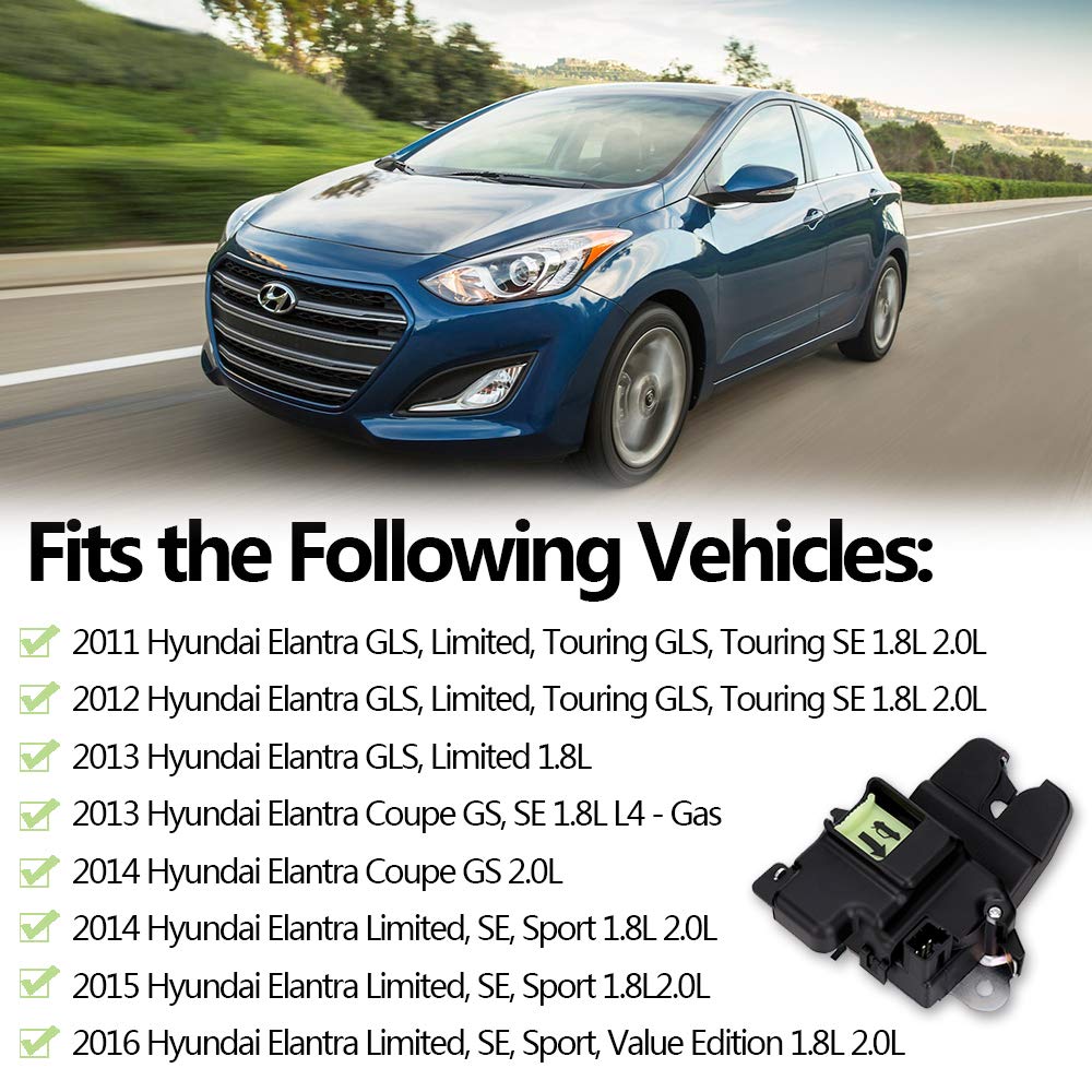 812303X010 Trunk Latch Lock Actuator for Hyundai Elantra 2.0 1.8L 2011