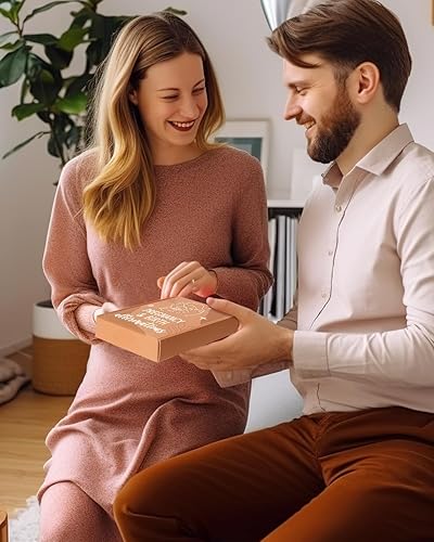 Miniatura 6 de Levfla Tarjetas de afirmación de embarazo y nacimiento con peine de trabajo grabado de madera, fomento de la producción, estímulo positivo, regalos