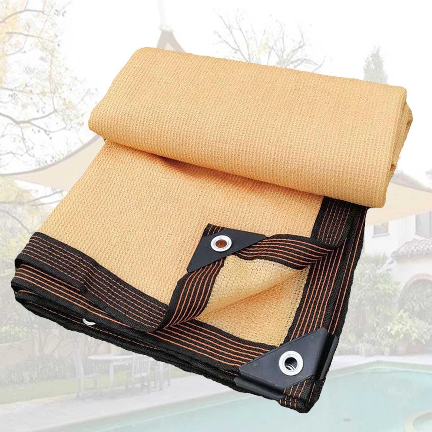 WQPMNYG UVResistant Garden Shade Netting Mesh for Greenhouse & PatioSizes 1x2m 3x6m 4.5x5m 7x8m 8x10m with Grommets for Easy InstallationSunshade Protection