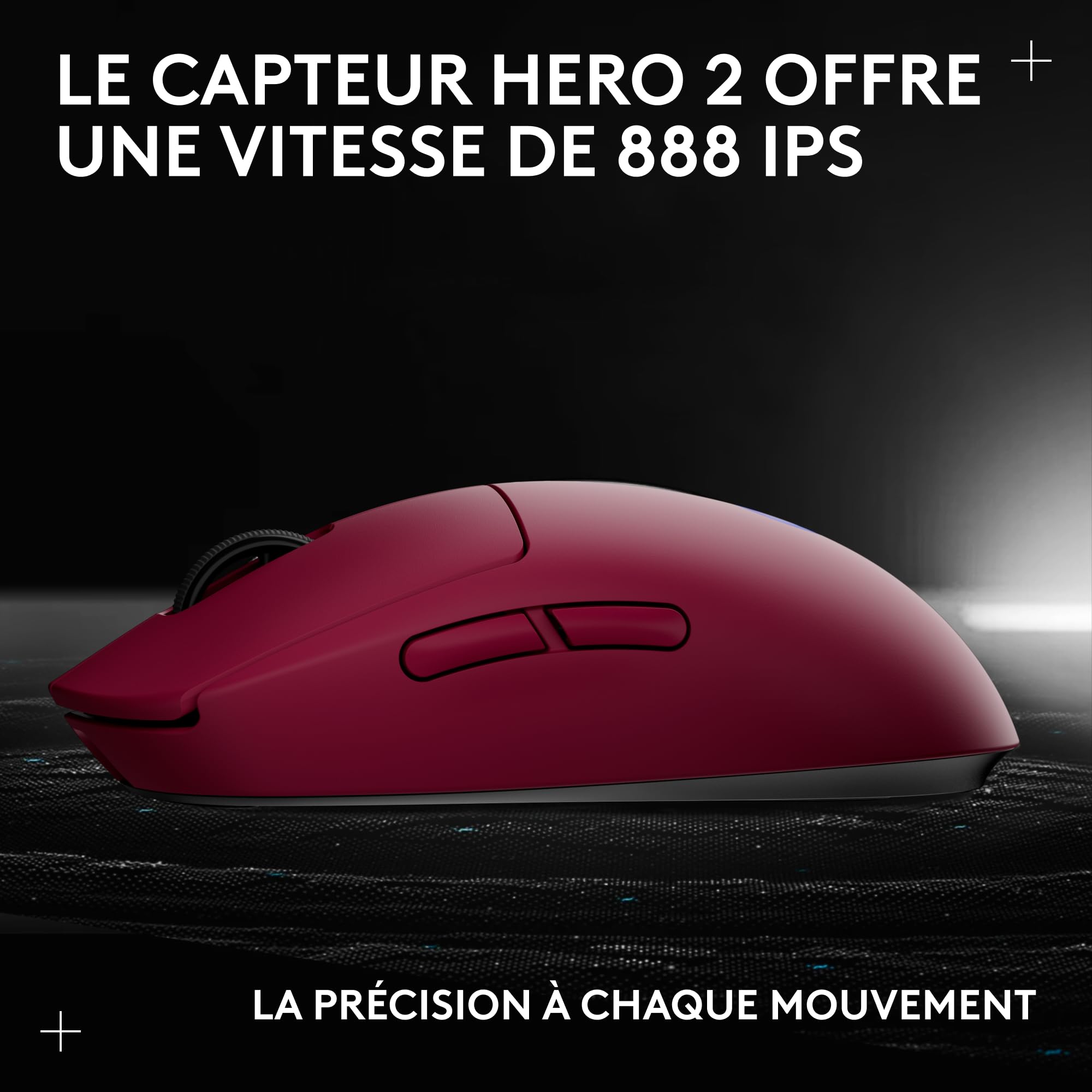 Logitech G Souris de Jeu sans Fil Pro 2 Lightspeed, jusqu'à 4 Boutons latéraux magnétiques Personnalisables et commutables, Chargeur USB-C, capteur 32k DPI pour pour PC/Mac.