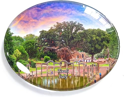 Miniatura 1 de Tivoli Italia imán imán nevera refrigerador congelador imán pegatinas recuerdo decoración oval cristal imán cocina pizarra blanca