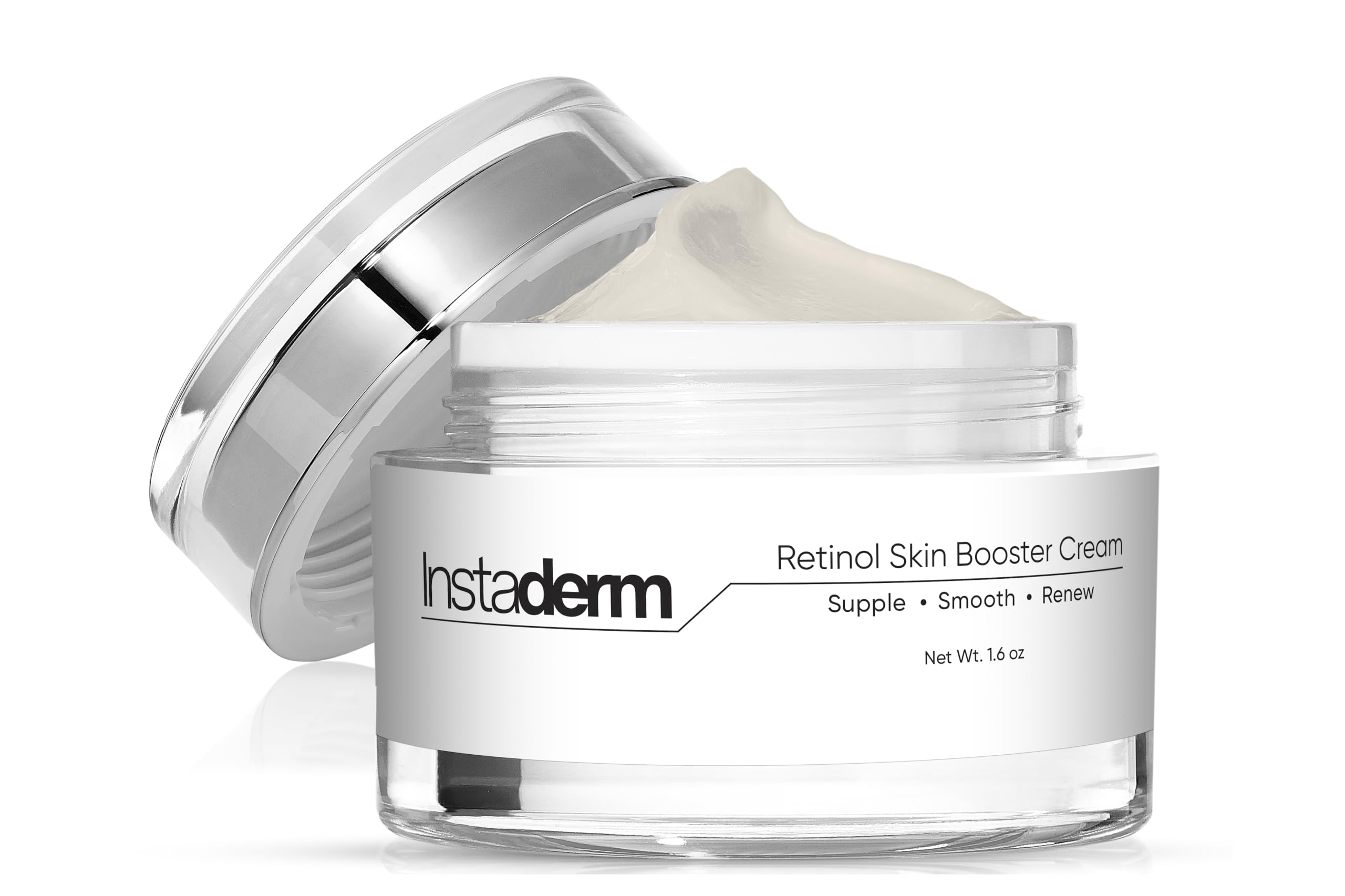 Retinol Skin Booster Cream- Anti Aging Formula with Hyaluronic Acid, Fight Fine Lines, Wrinkles, Post-Acne Scars, Dark & Age Spots. Improve Firmness,