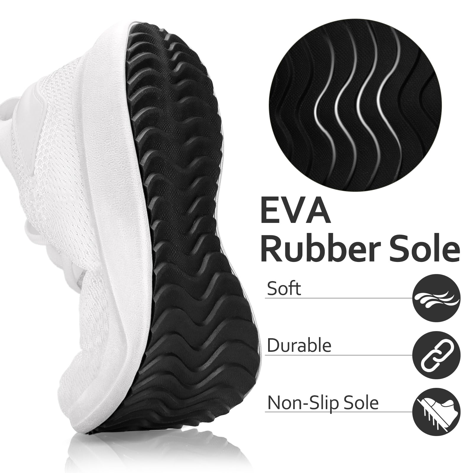 Giniros Schuhe Herren Turnschuhe Sportschuhe Sneaker Running Tennisschuhe Freizeit Straßenlaufschuhe Leichtgewichts Atmungsaktiv Slip on Fitness Gym Joggingschuhe