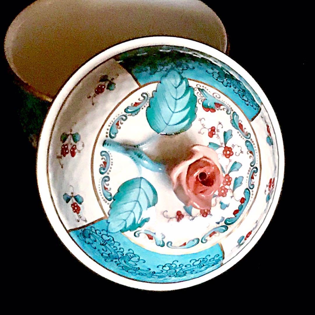 ヘレンドトゥッピーニの角笛 シュガーポット