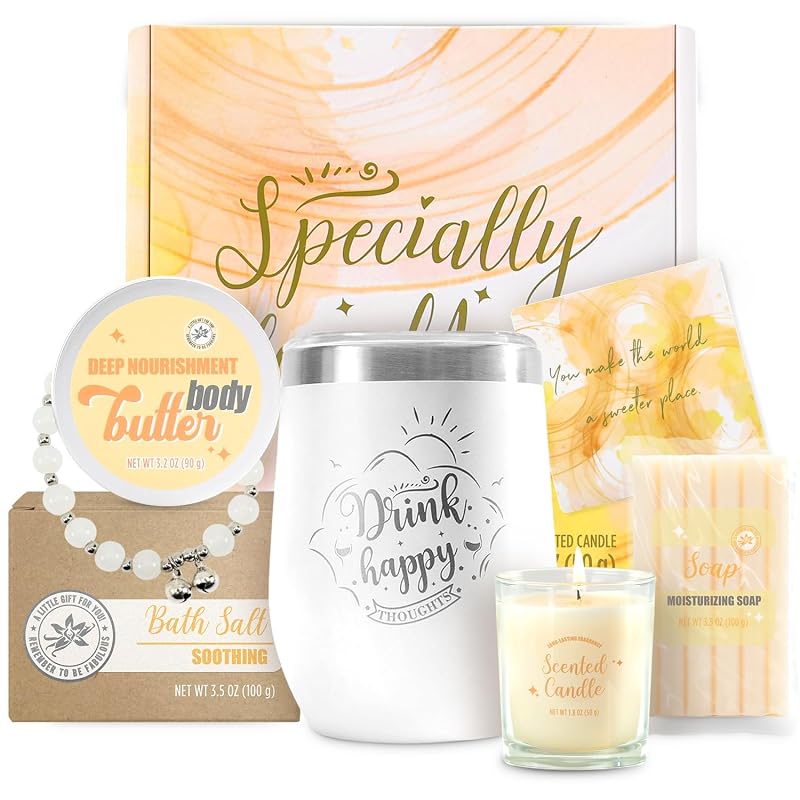 BODY & EARTH Kit de Banho com Fragrância de Baunilha, Conjunto com 6 Peças