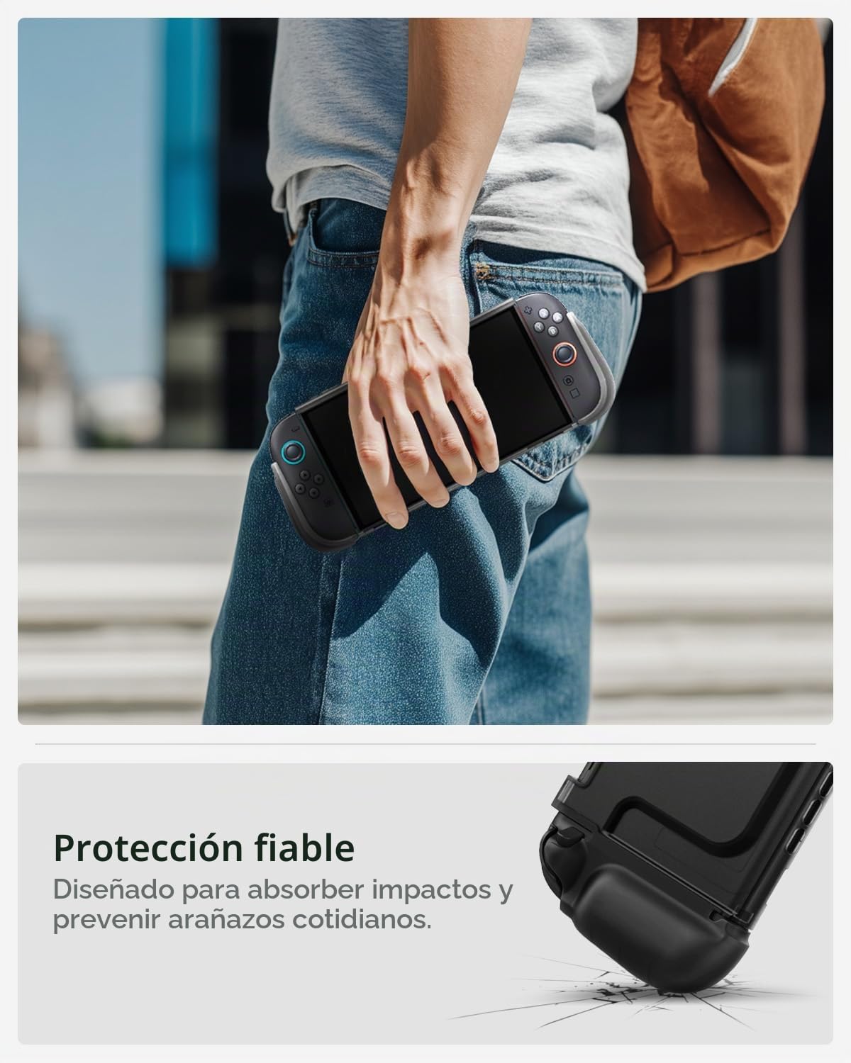 Spigen Funda Ultra Hybrid Compatible con Nintendo Switch 2 (2025), Carcasa para Nintendo Switch 2 - Frost Black