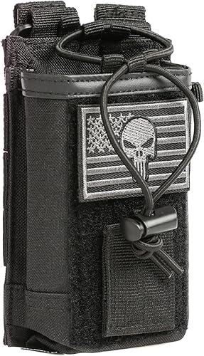 Soporte para radio, funda de radio Molle, funda de radio táctica, funda de radio, accesorios para cinturón de servicio, bolsa de radio militar